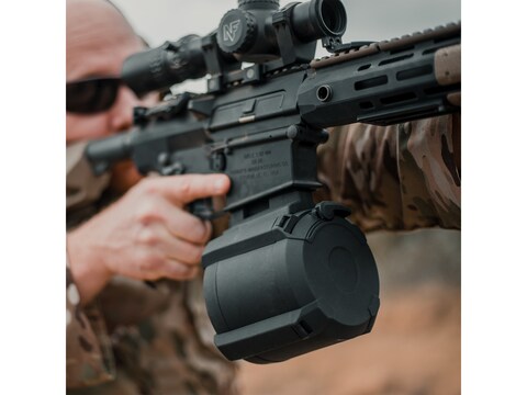 Magpul PMAG D-50 LR/SR Gen M3 Drum Magazine LR308, SR-25 308 Winchester 50-Round Polymer Black