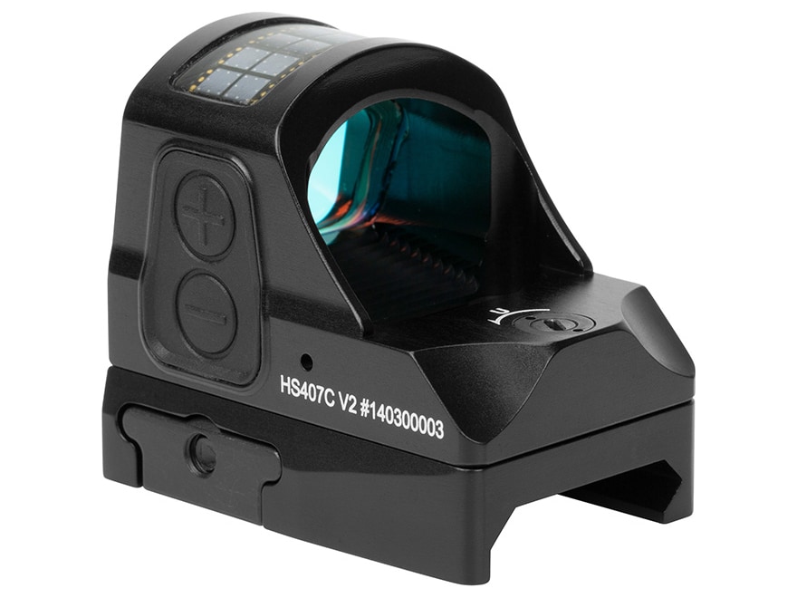 Holosun HS407C-V2 Reflex Sight 1x 2 MOA Red Dot Picatinny-Style Mount