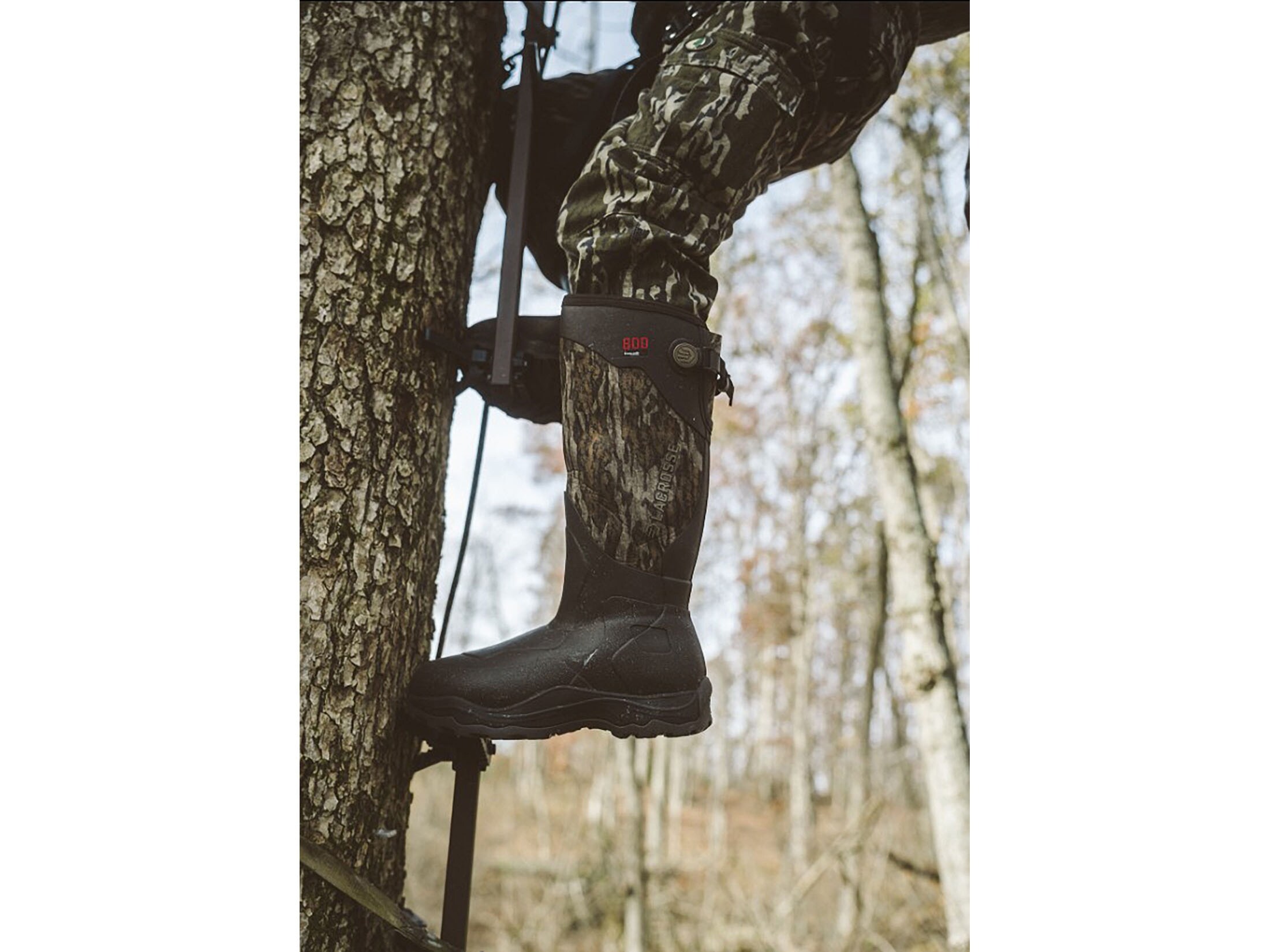 LaCrosse Alpha Agility 17 Rubber Boots Mossy Oak Bottomland Men's 8 D