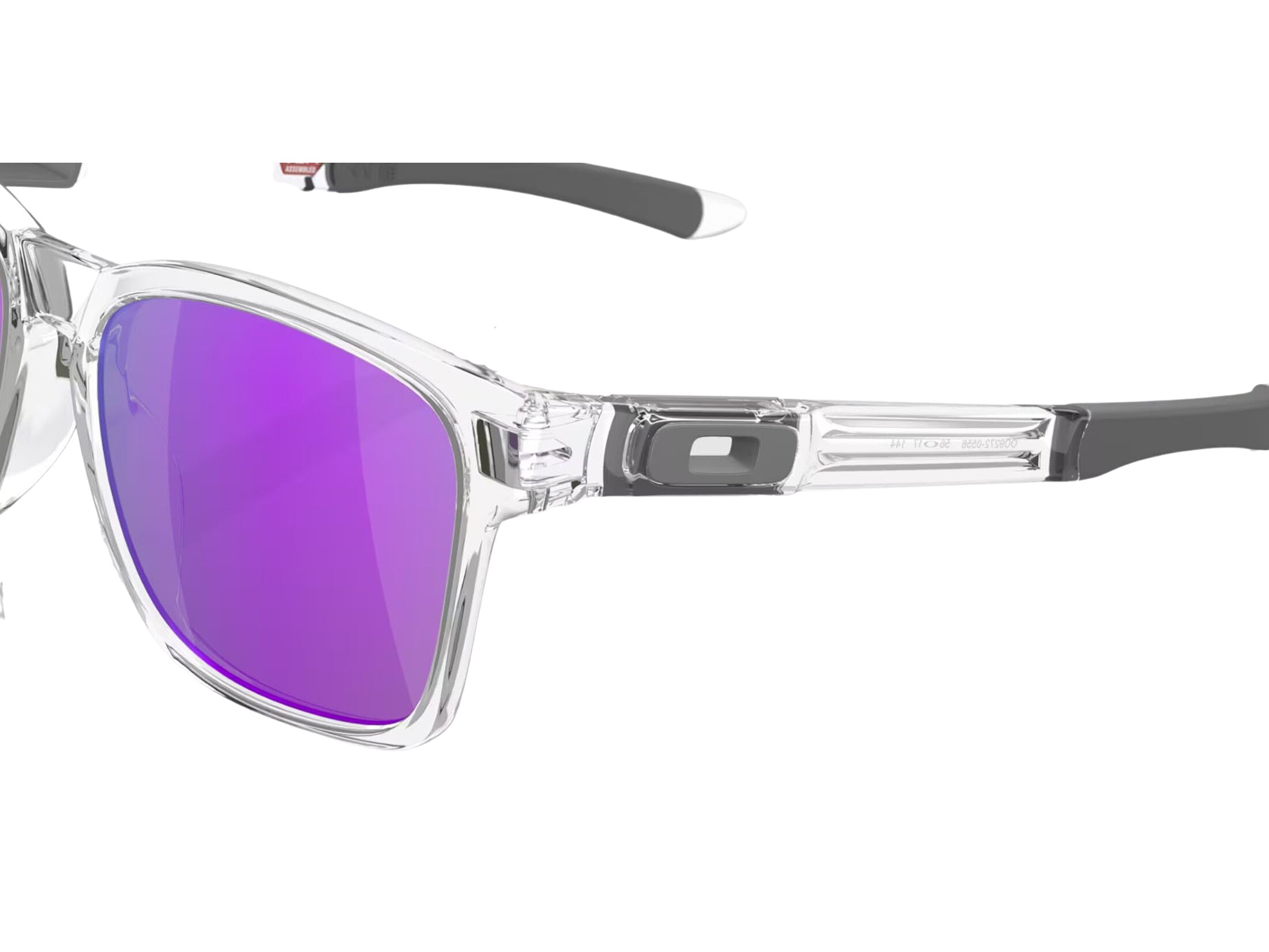 Oakley Catalyst Sunglasses Polished Clear Frame/Violet Iridium Lens