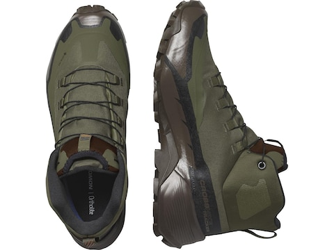 Salomon Cross Hike Tracker GTX Hiking Boots Synthetic Ranger display picture 3