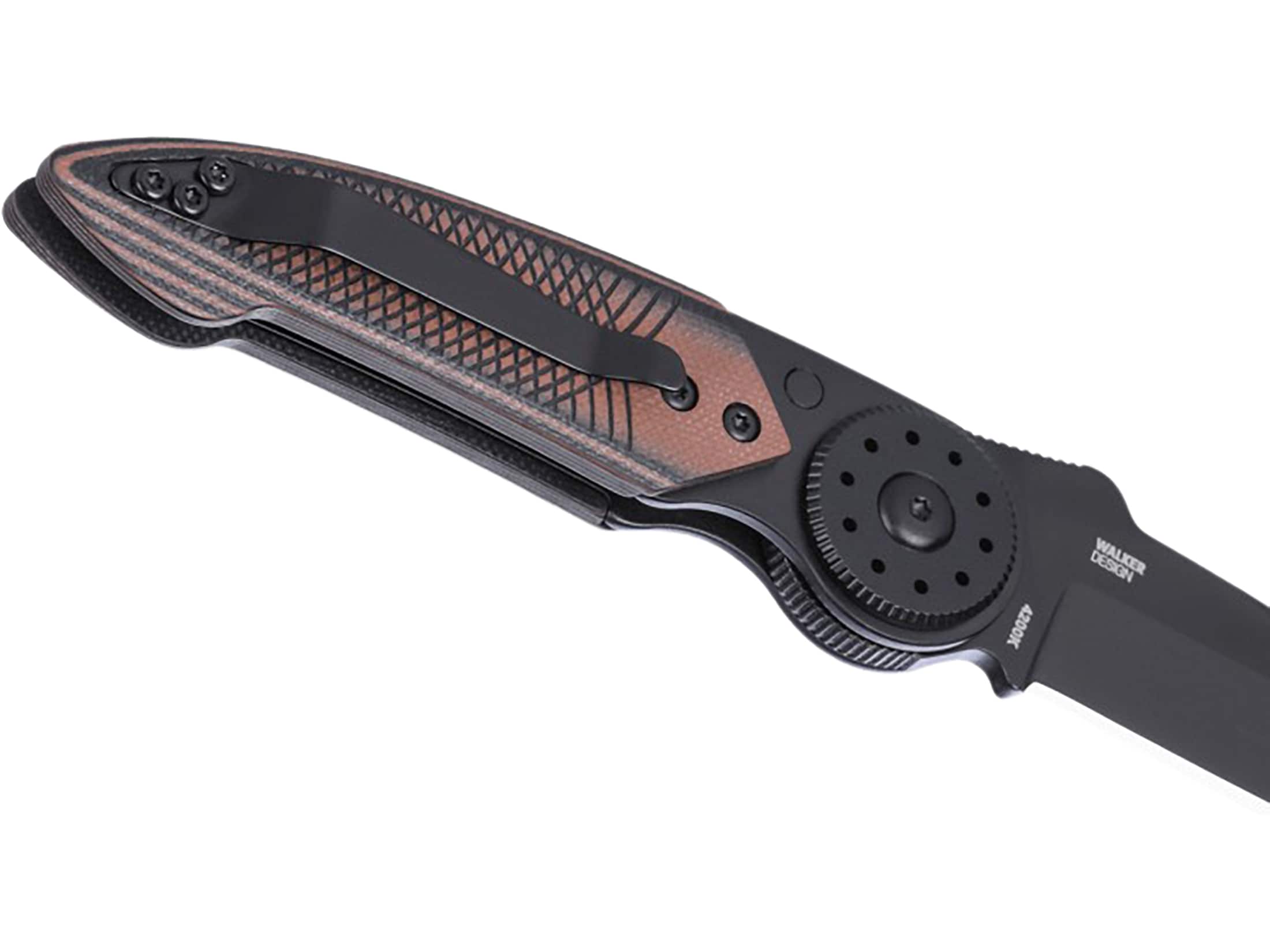 CRKT Walker Pocket Knife 2.93 Drop Point Sandvik 14C28N Black Titanium