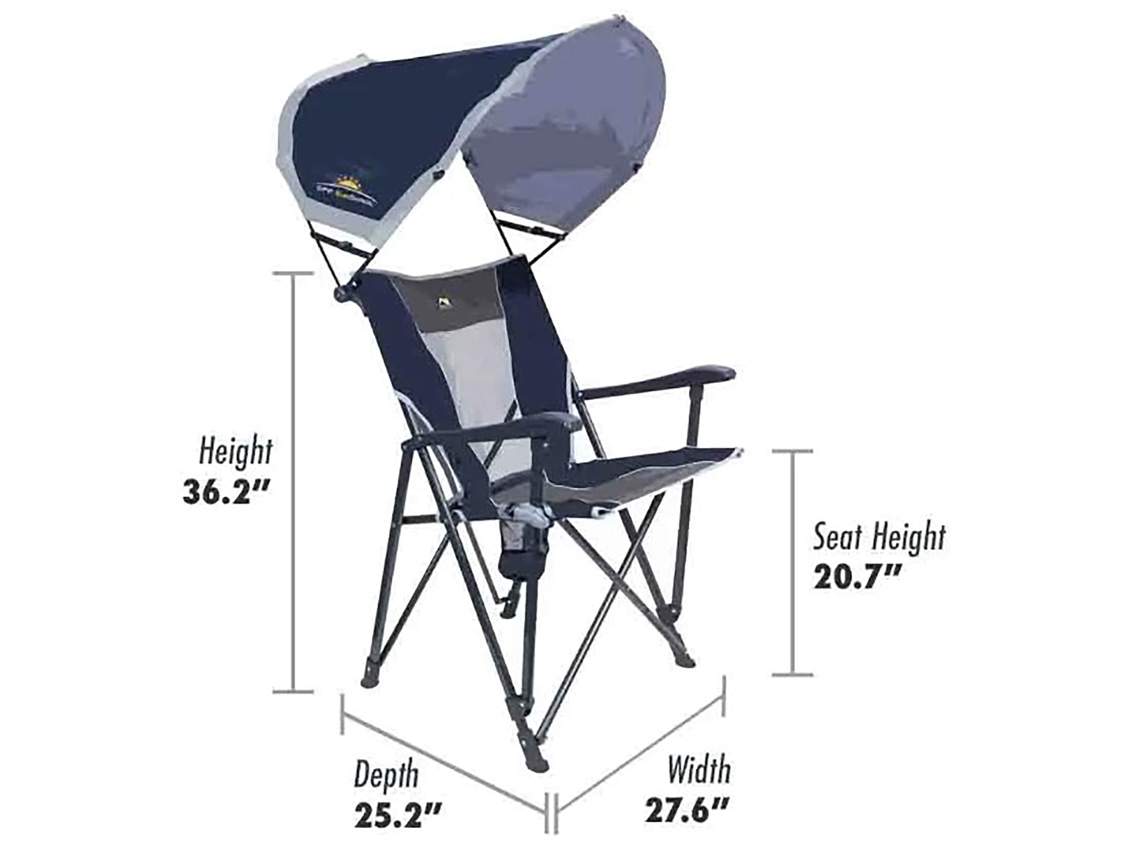 GCI Outdoor SunShade Eazy Chair Indigo Blue