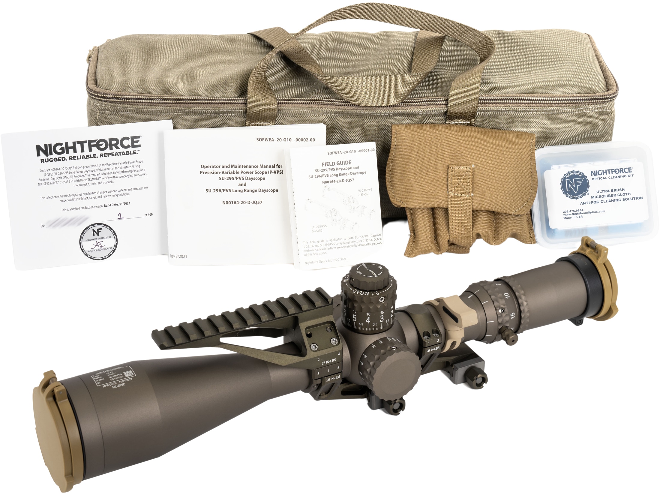 【 EG製 】Nightforce MIL-SPECATACR LPVO34mm Nightforce Mil-Spec ATACR Rifle Scope