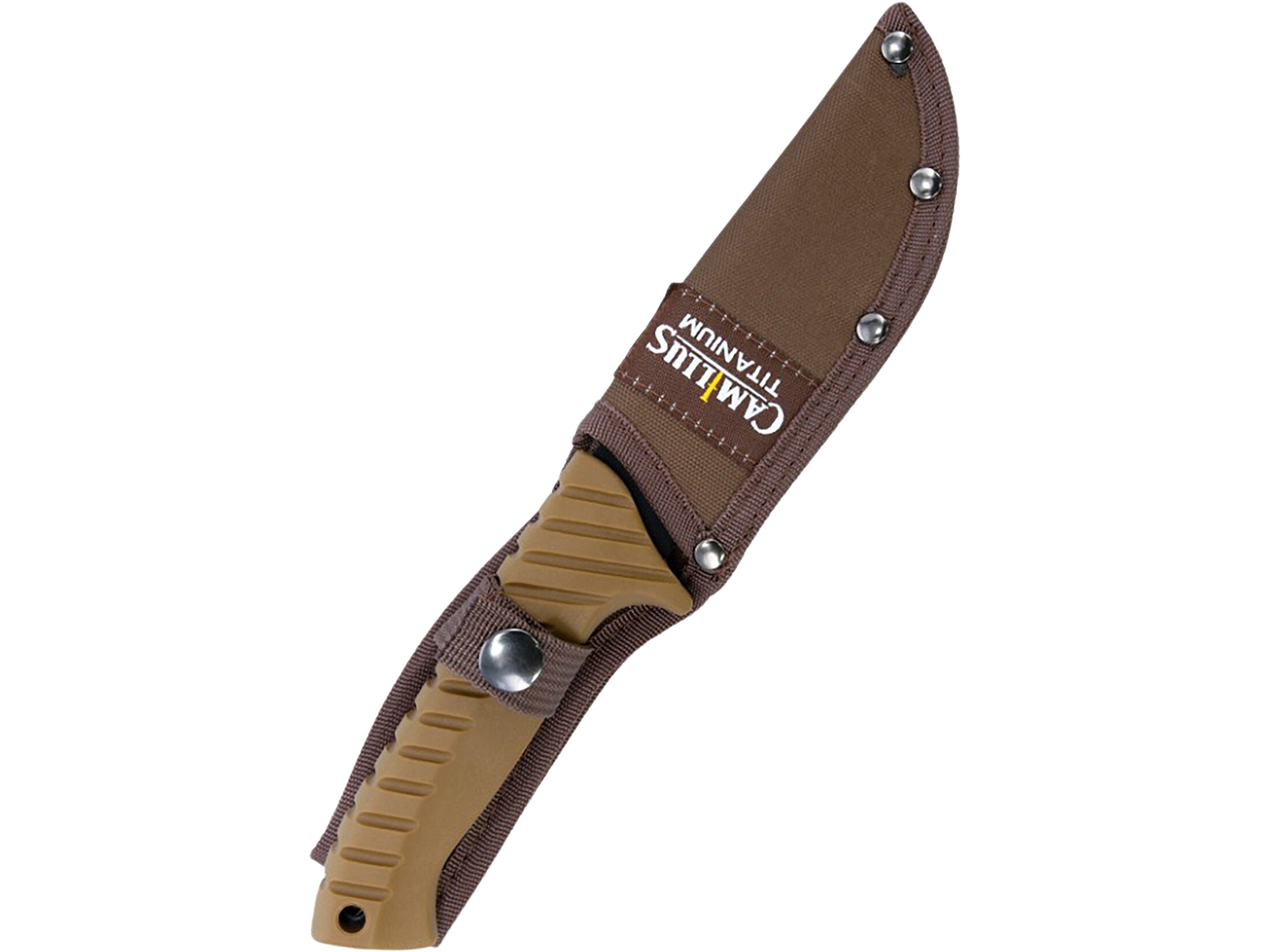 Camillus Outdoorsman Fixed Blade Knife 4.5 Drop Point 440 Black Blade