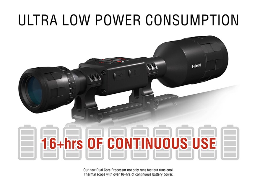 ATN ThOR 4 HD Thermal Rifle Scope 1-10x, 640x480 HD Video Recording,