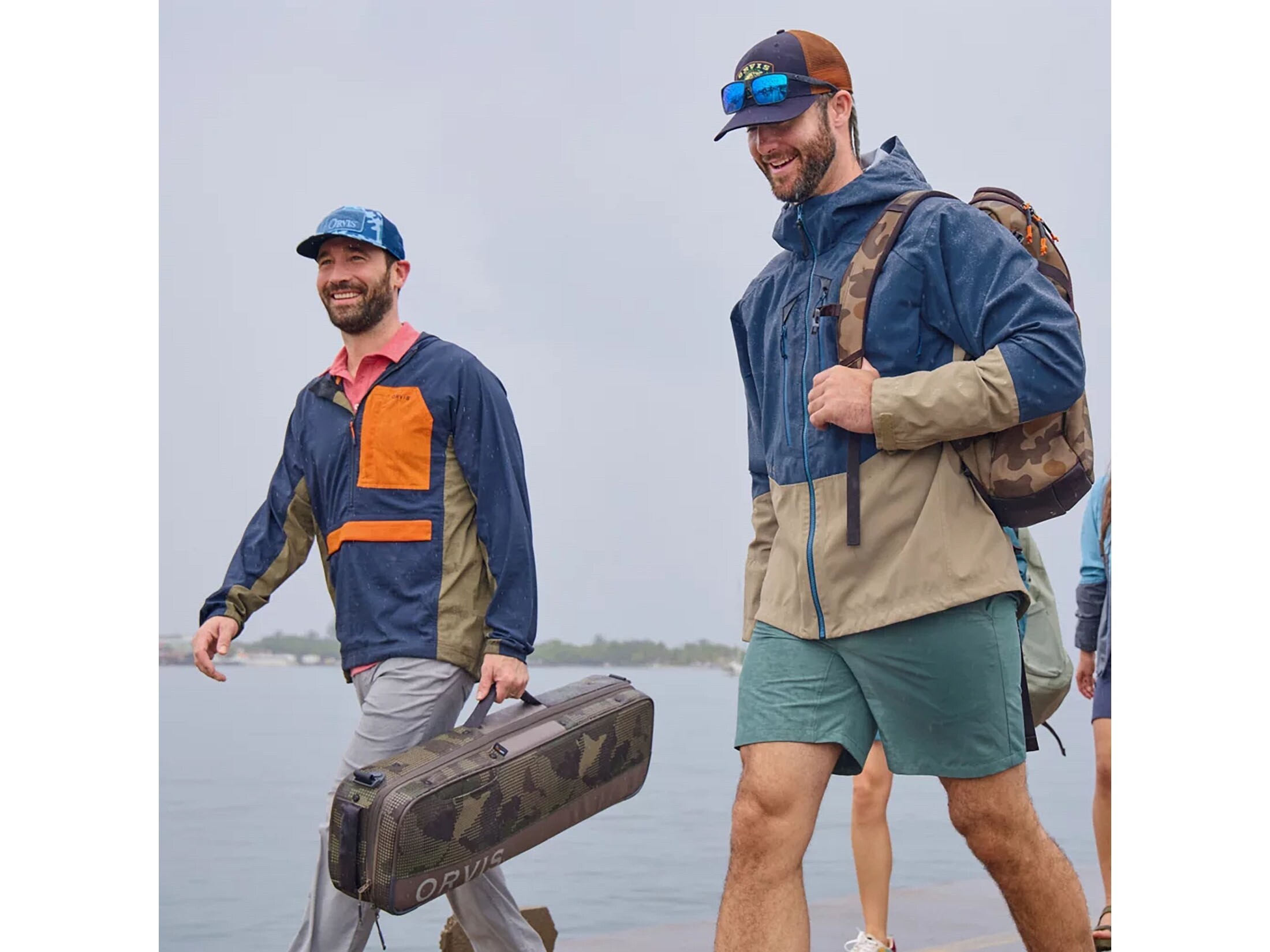 Orvis Men's Pro Wading Rain Jacket Ink/Brindle Medium