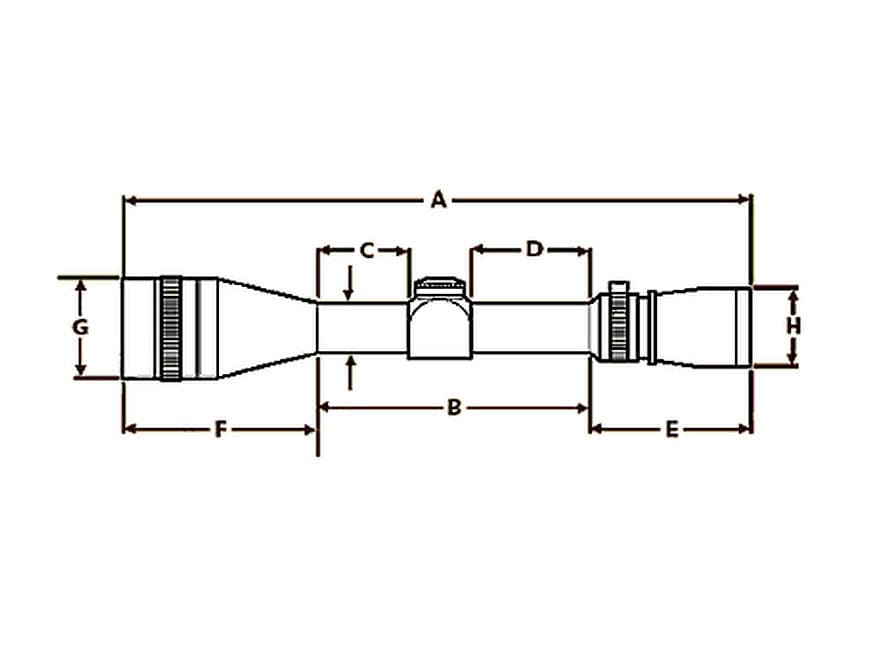 Redfield Revenge Rifle Scope 3-9x 42mm Dial-N-Shoot Accu-Plex Reticle