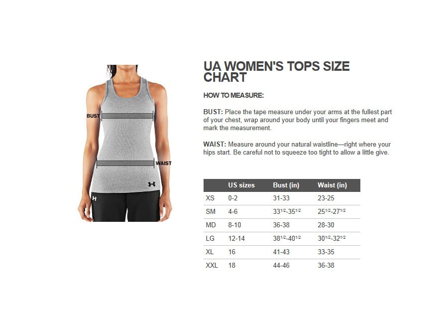 Under Armour Womens Hoodie Size Chart