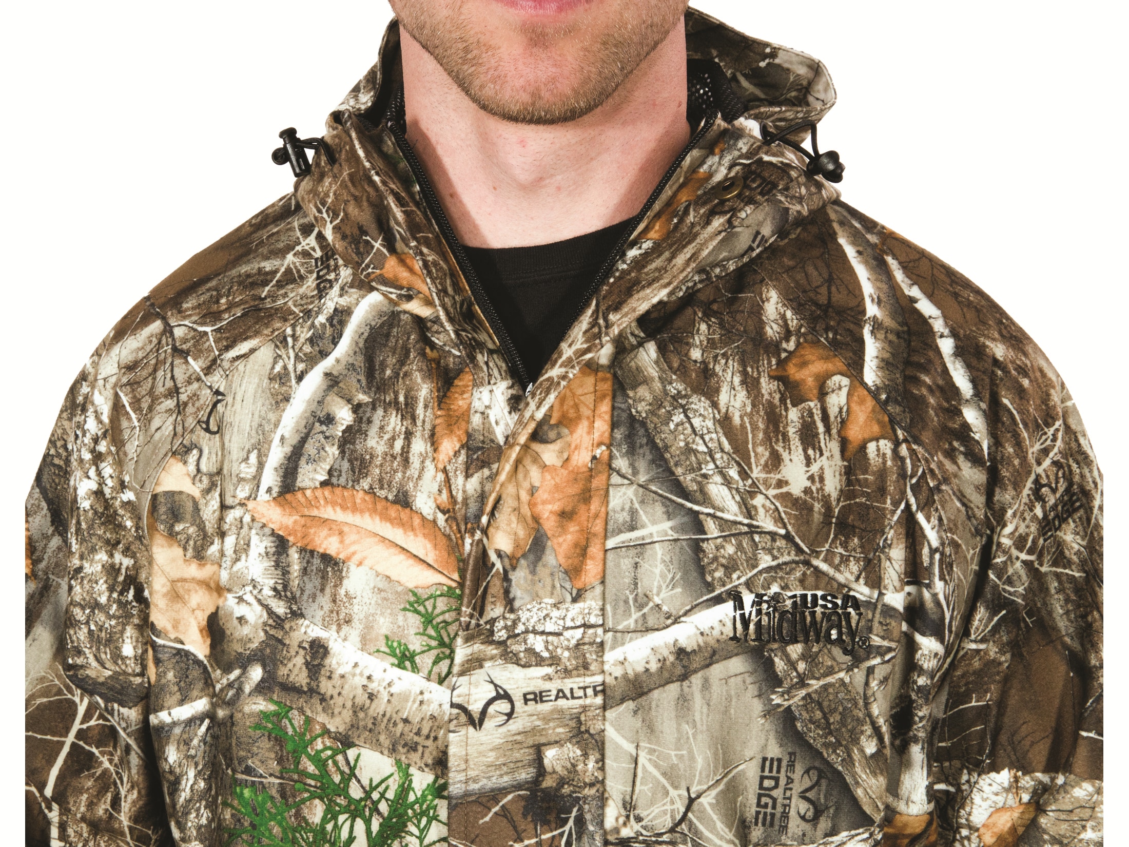 Windproof & Breathable Parka Jacket Size 3XL Men's Realtree Edge Waterproof 