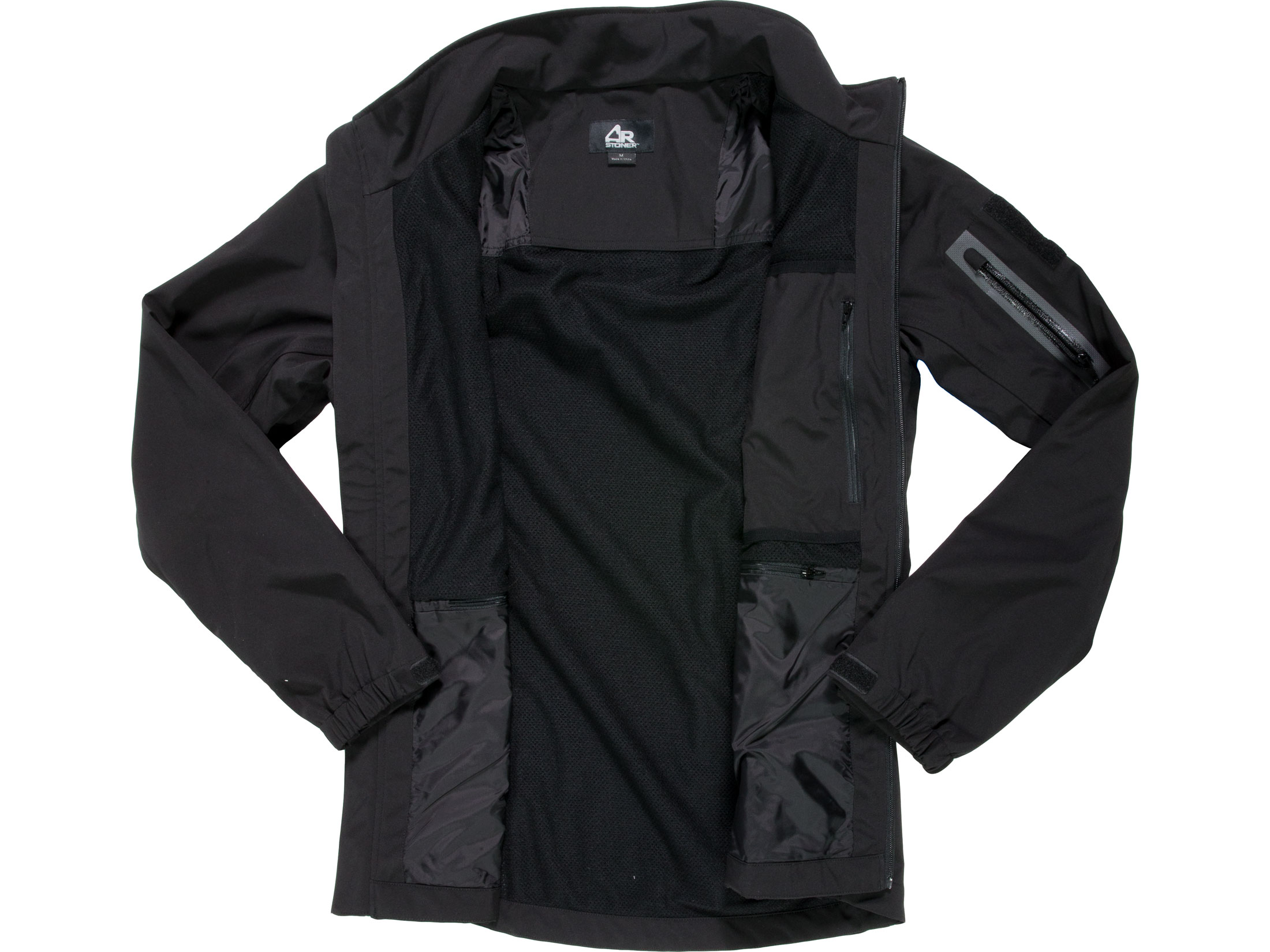 AR-STONER Men's Tactical All Weather Jacket Black 2XL