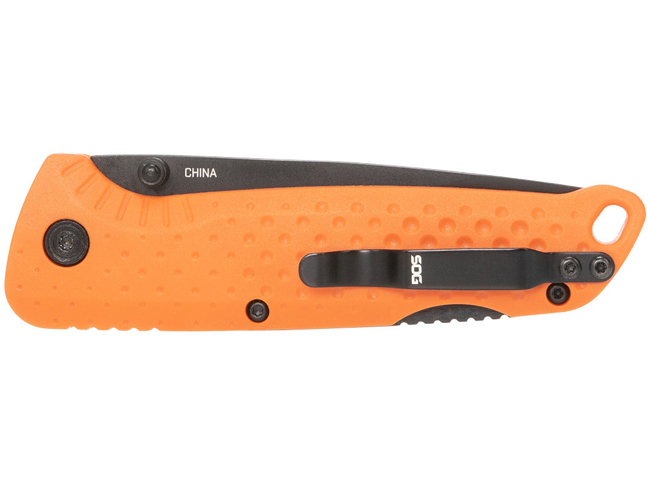 SOG Adventurer LB Pocket Knife 3.5 Drop Point 5Cr15MoV Black Blade