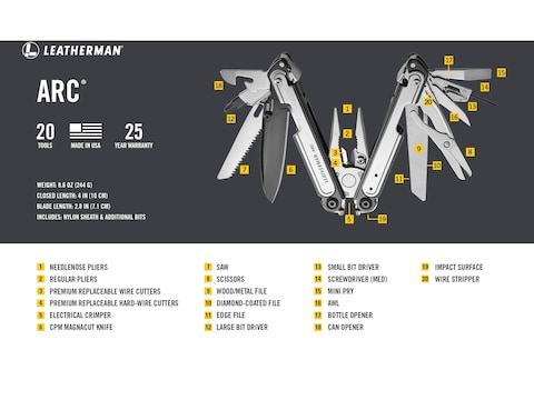 Leatherman ARC Multi-Tool CPM MagnaCut Steel