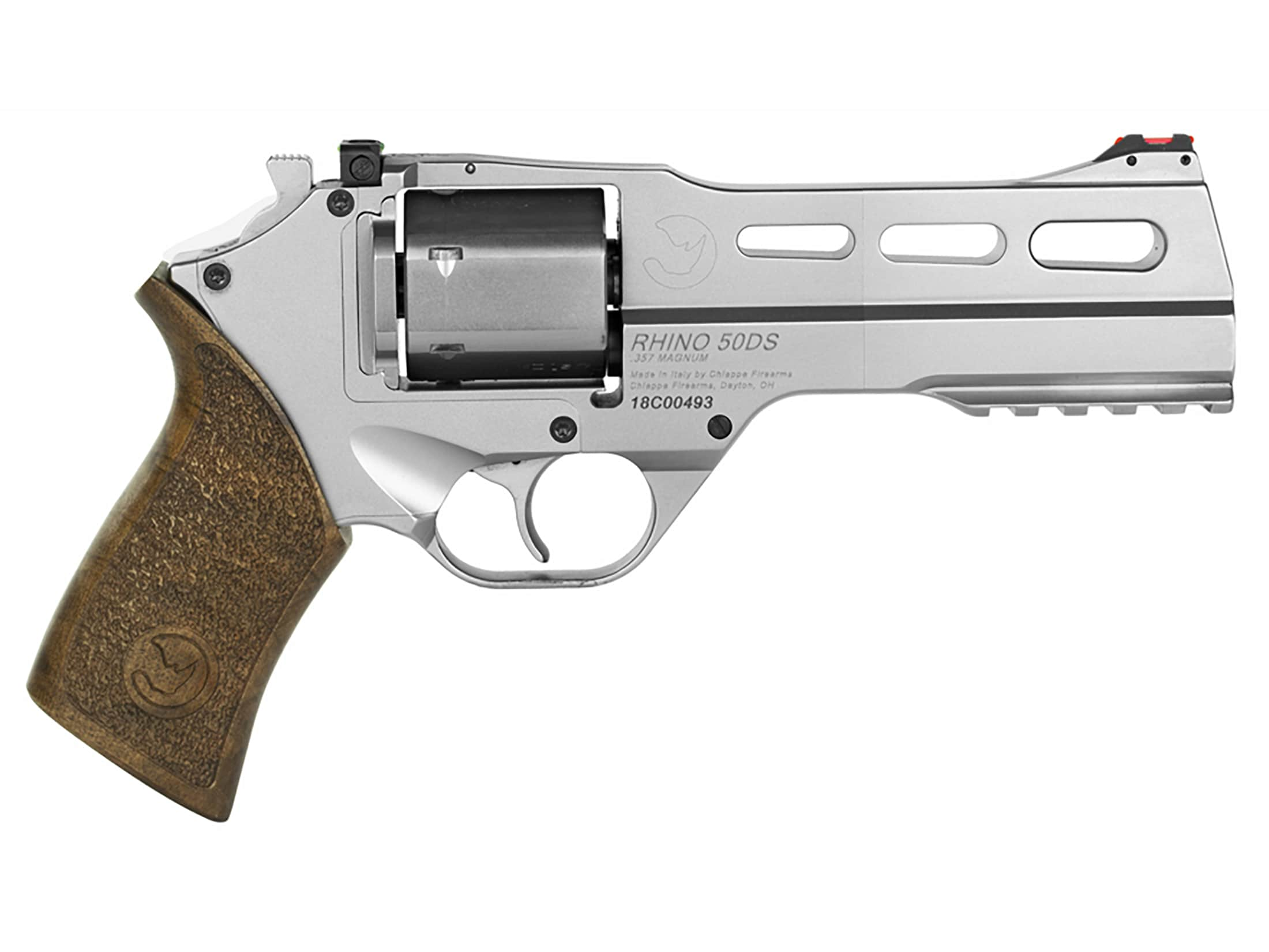 Chiappa Rhino 50DS Revolver 357 Mag 5 Barrel 6-Round Nickel Walnut