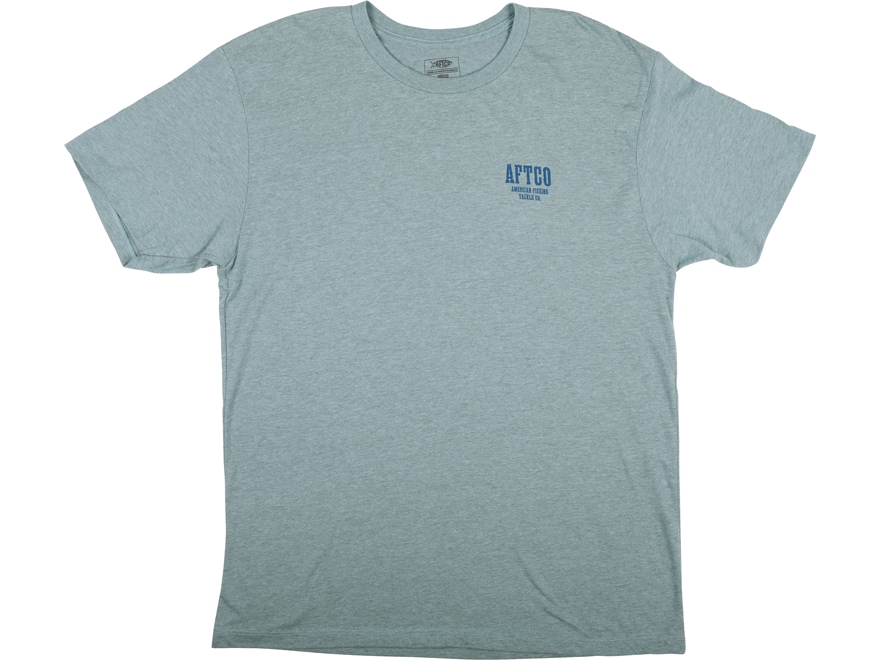 AFTCO Men's Deep Grass T-Shirt Brick Heather Large