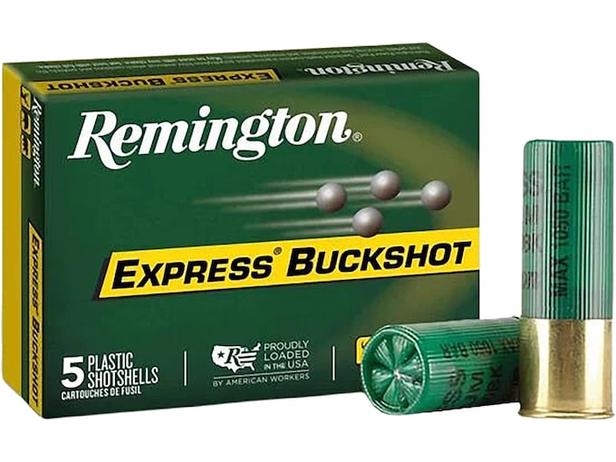 Remington Express 12 Gauge Ammo 2-3/4" #0 Buckshot 12 Pellets Box of 5