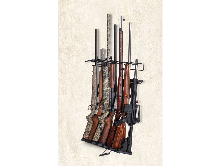 Rack'Em Racks 7 Rifle Angled Wall Mounted Display Rack Right Side