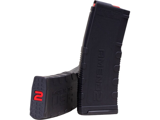 Amend2 Mod 2 Magazine AR-15 223 Remington, 5.56x45mm, 300 AAC Blackout 30-Round Polymer Black