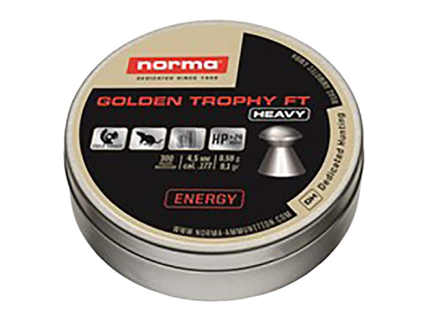 Norma Golden Trophy Heavy FT Air Gun Pellets 22 Cal 17.6 Grain Round