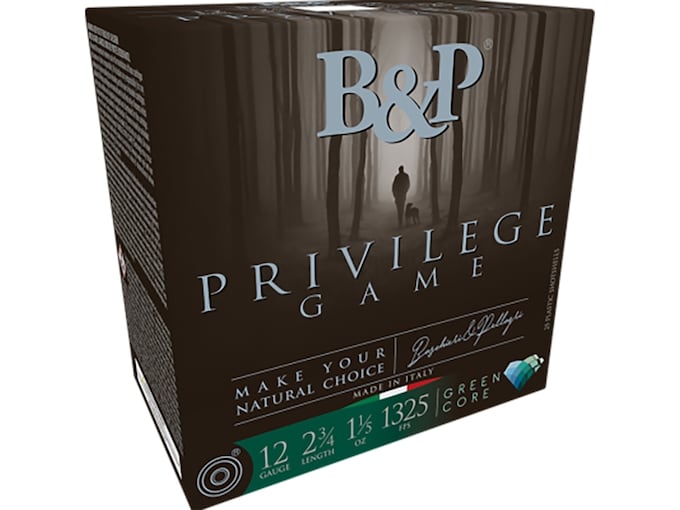 B&p Ammunition 12B15PG5 Privilege Game 12Gauge 2.75″ 1 1/5oz 5Shot 25 Per Box/10 Case