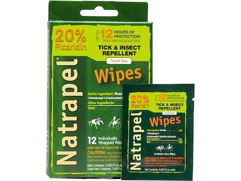 Natrapel Picaridin Insect Repellent Wipes Pack of 12