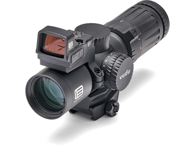 EOTech Vudu Ultra Short Rifle Scope 3-9x 32mm Illuminated HC1 Reticle Matte Black with EFLX Red Dot Ring Kit