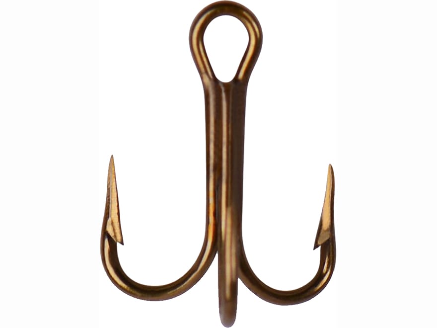 Mustad O'Shaughnessy Treble Hook #6 Bronze 5PK