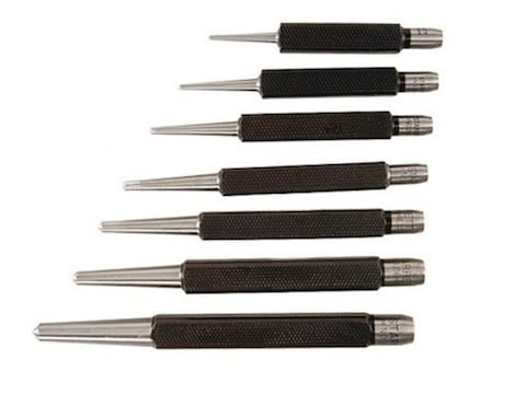 Starrett Center Punch Set 7-Piece Steel