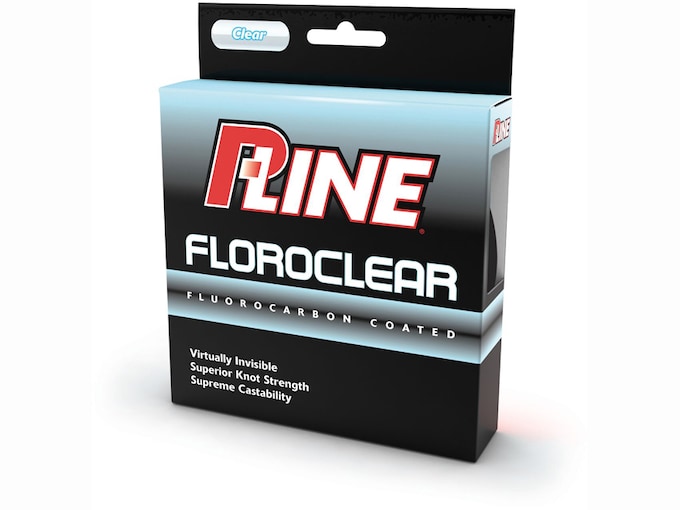P-Line Floroclear Fluorocarbon Coated Fishing Line 8lb 600yd Clear