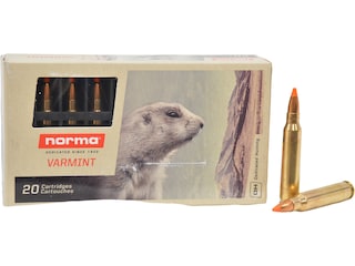 Norma TipStrike Ammo 243 Winchester 76 Grain Polymer Tip Flat Base Box