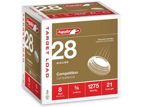 Aguila Ammunition 28 Gauge 2-3/4" 3/4 oz #8 Shot Box of 25