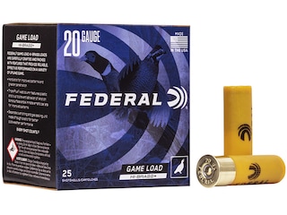 Federal Game Load Upland Hi-Brass Ammunition 20 Gauge 2-3/4" 1 oz #7-1/2 Shot Box of 25