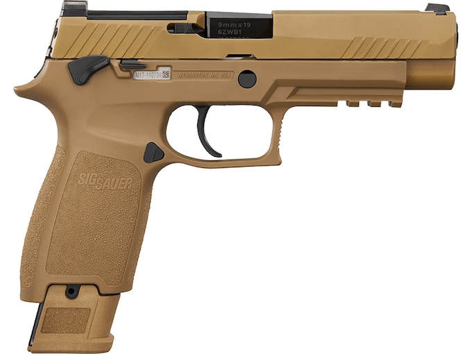 Sig Sauer M17 Commercial 9mm Luger Pistol 4.7″ Barrel 21+1 Round PVD Slide Coyote Grip Coyote Frame