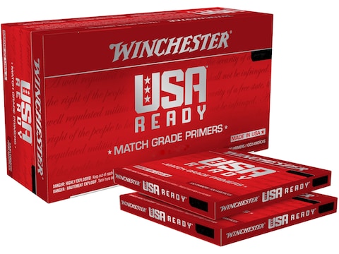 Winchester USA Ready Small Pistol Match Primers Box of 1000 (10 Trays