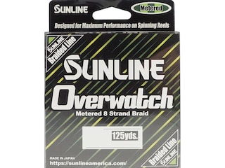 Sunline Overwatch Braided Fishing Line 10lb 125yd Green Metered