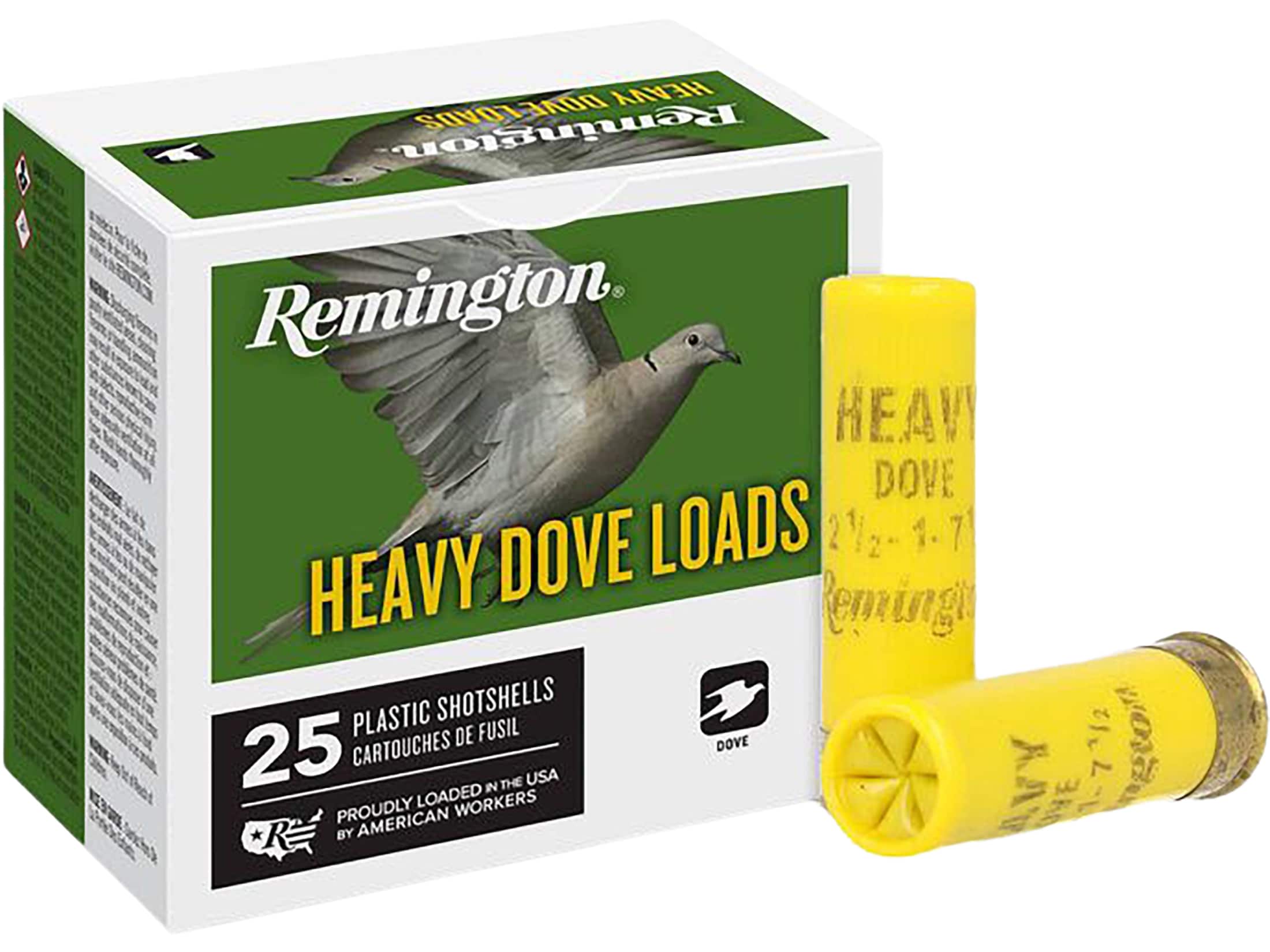 Remington Heavy Dove Ammo 20 Ga 2 3 4 1oz 7 1 2 Shot Box Of 25
