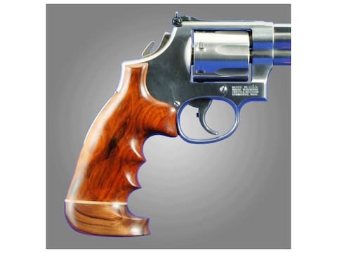 Hogue Fancy Hardwood Grips with Accent Stripe, Finger Grooves and Contrasting Butt Cap ...