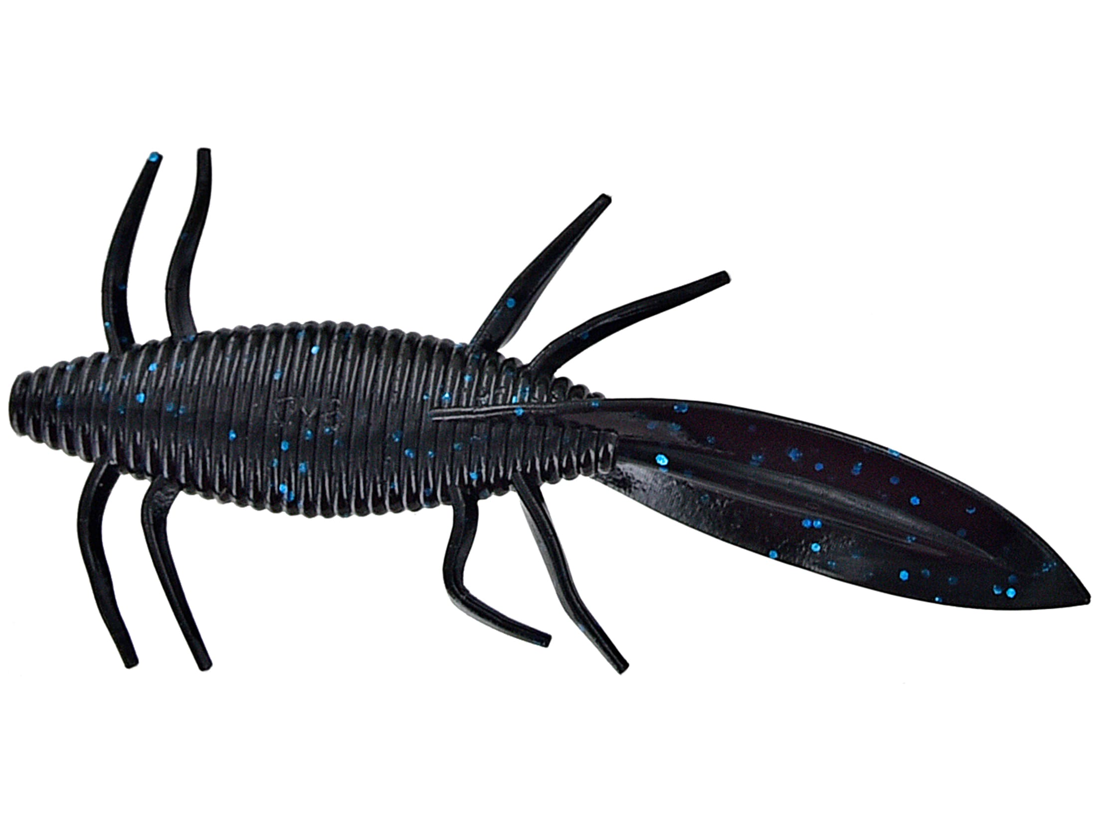 Yamamoto 5'' Sanshouo Creature Black W/Lg Blue Flk