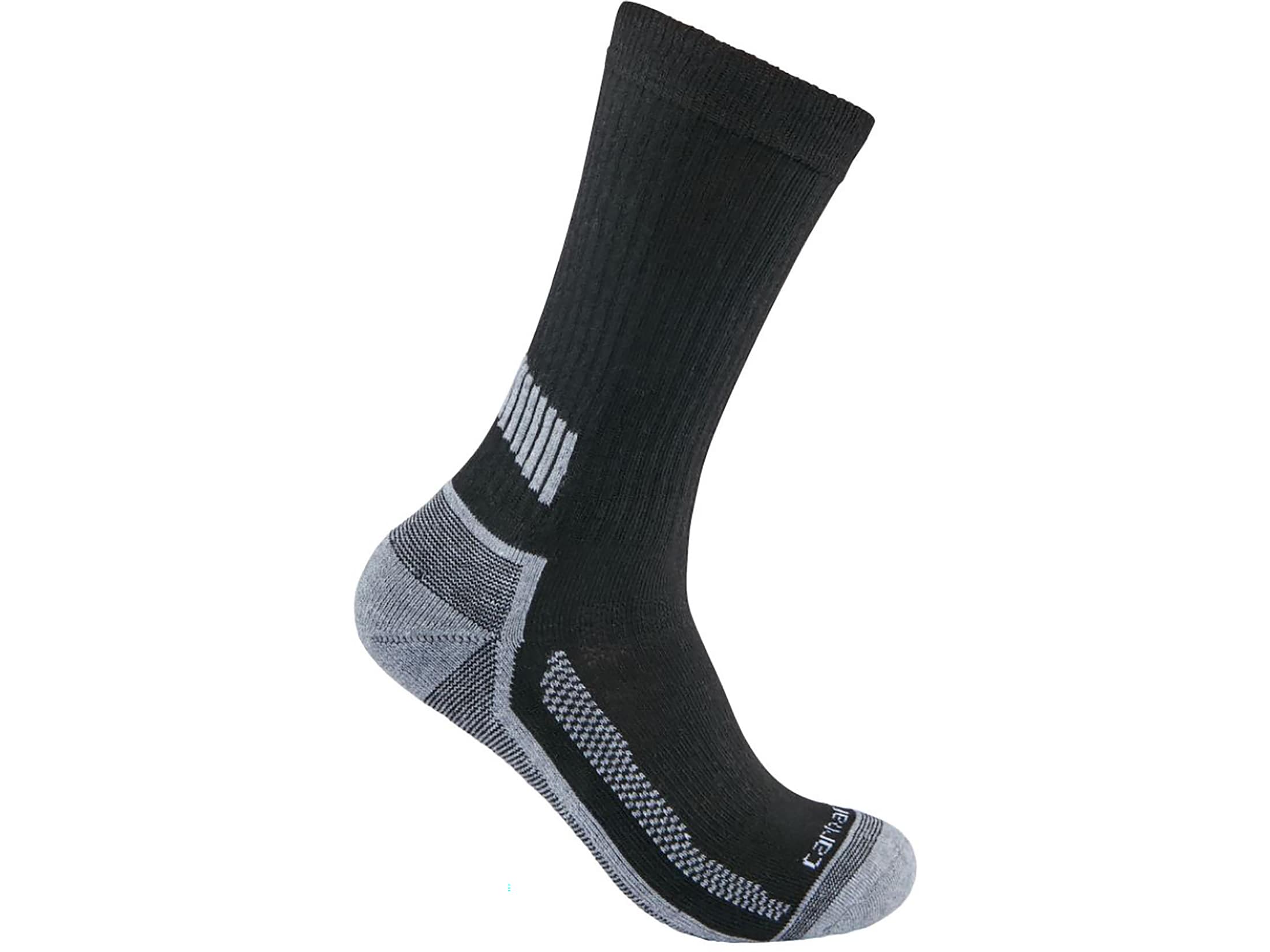 Carhartt Men's Force Midweight Crew Socks Charcoal Large 3 Pack