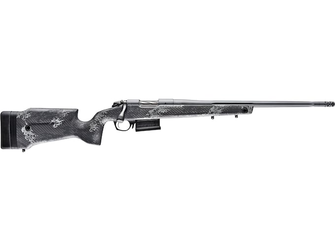 Bergara B-14 Crest Bolt Action Rifle 22 Creedmoor 20" Fluted Sniper Gray Threaded Barrel Sniper Gray Frame Carbon Fiber Field Stock