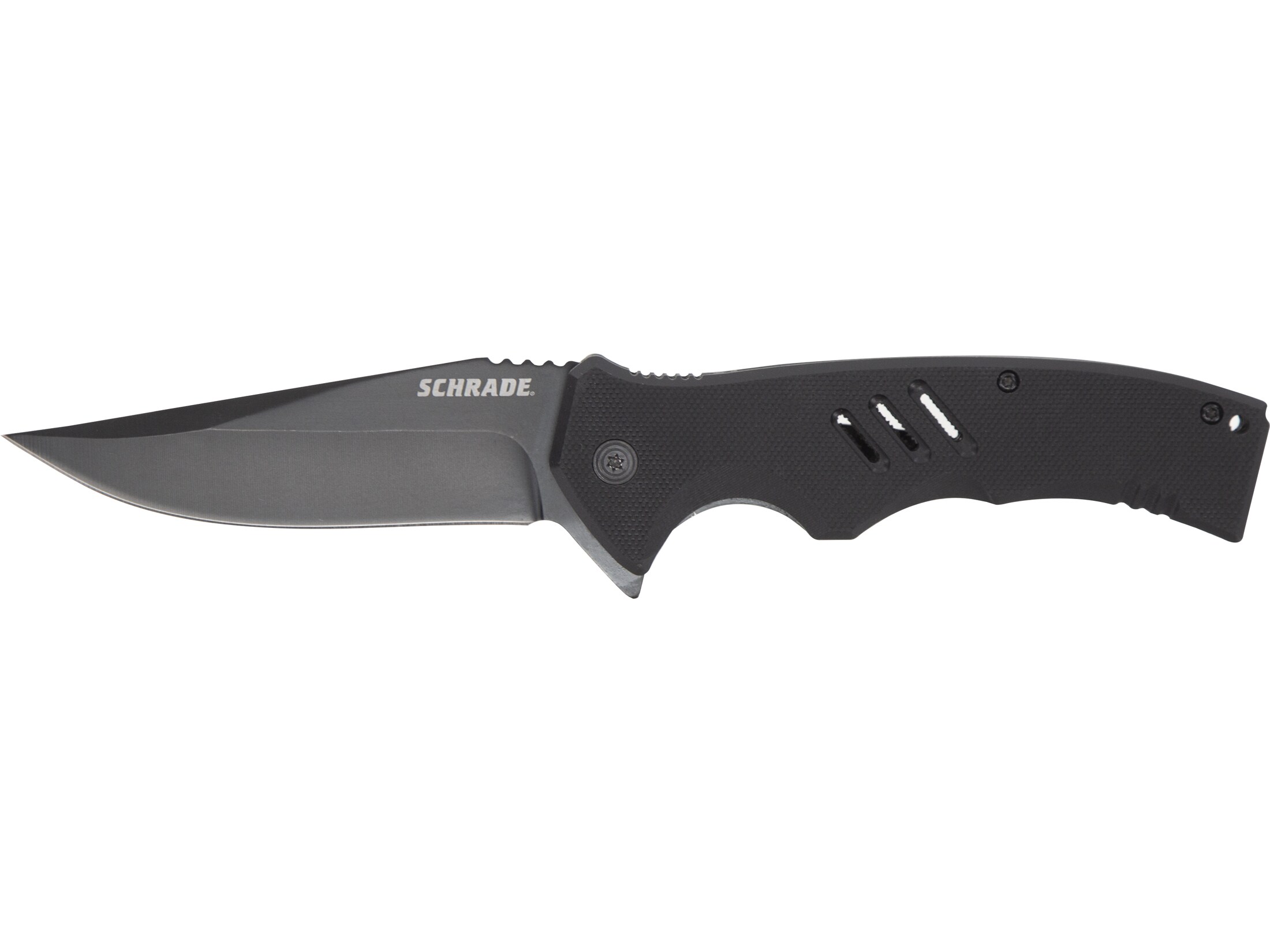 Schrade Sentiment Folding Knife 3.83 Drop Point AUS-8 Stainless Black