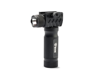SME Vertical Forend Grip Weapon Light White Picatinny Rail Mount LED with 2 CR123 Batteries Aluminum Black