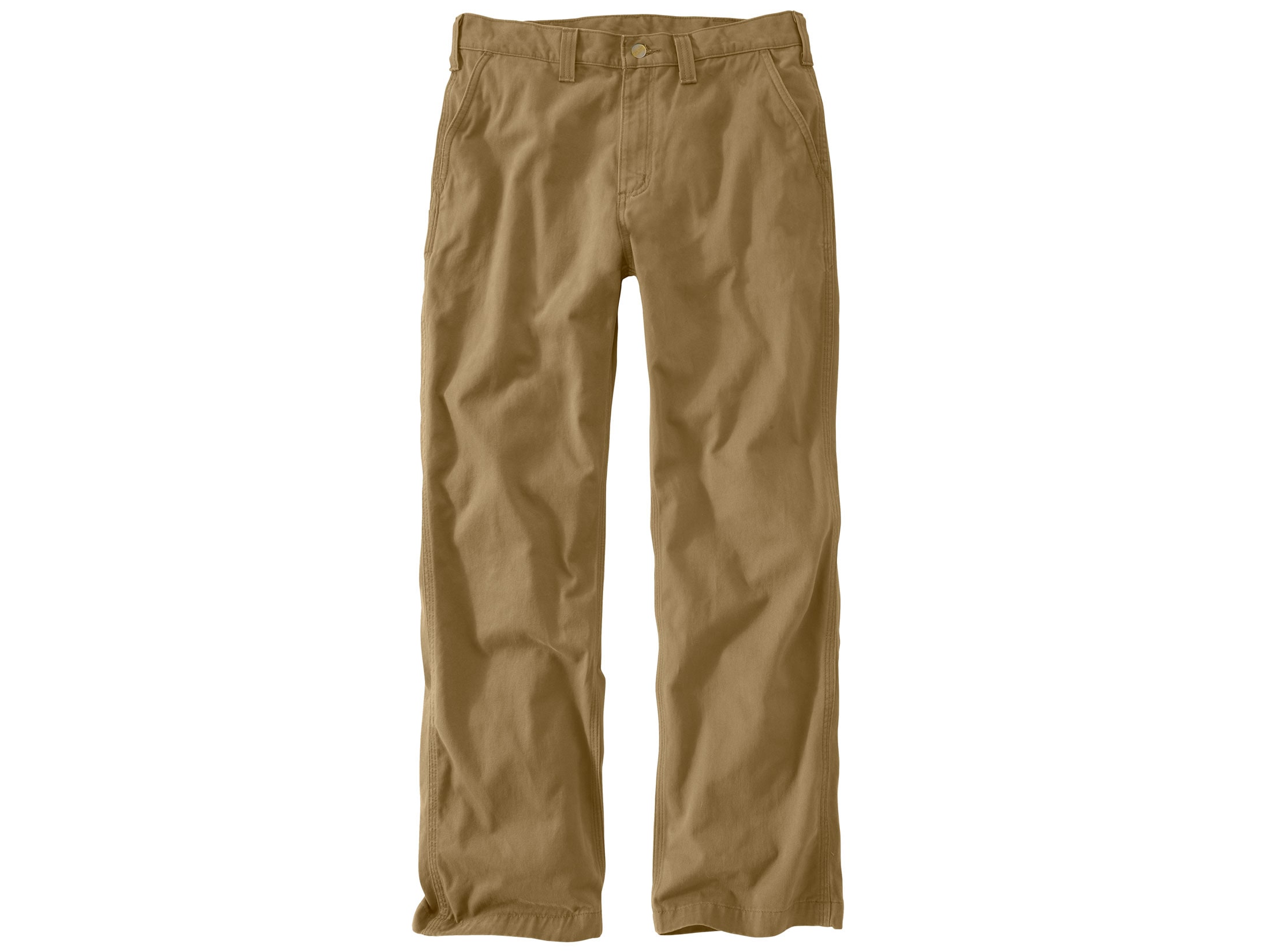 Carhartt Men's Rugged Work Khaki Relaxed Fit Pants Cotton Field Khaki