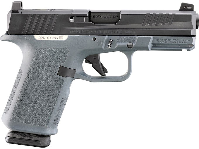 Ruger 19401 RXM 9mm 10+1 4″ Black FNC Nitride Alloy Steel Barrel, Black FNC Nitride Optic Ready/Serrated Alloy Steel Slide, Stealth Gray Polymer Frame w/Accessory Rail, Textured Grip