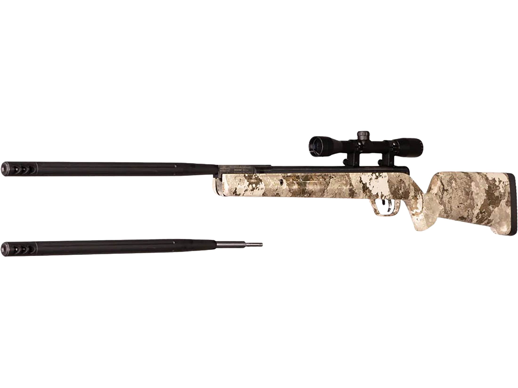 Barra 1200g Dual Cal 177 22 Cal Pellet Air Rifle Veil Alpine Camo