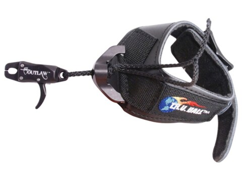T.R.U. Ball Outlaw Bow Release Buckle Wrist Strap Black