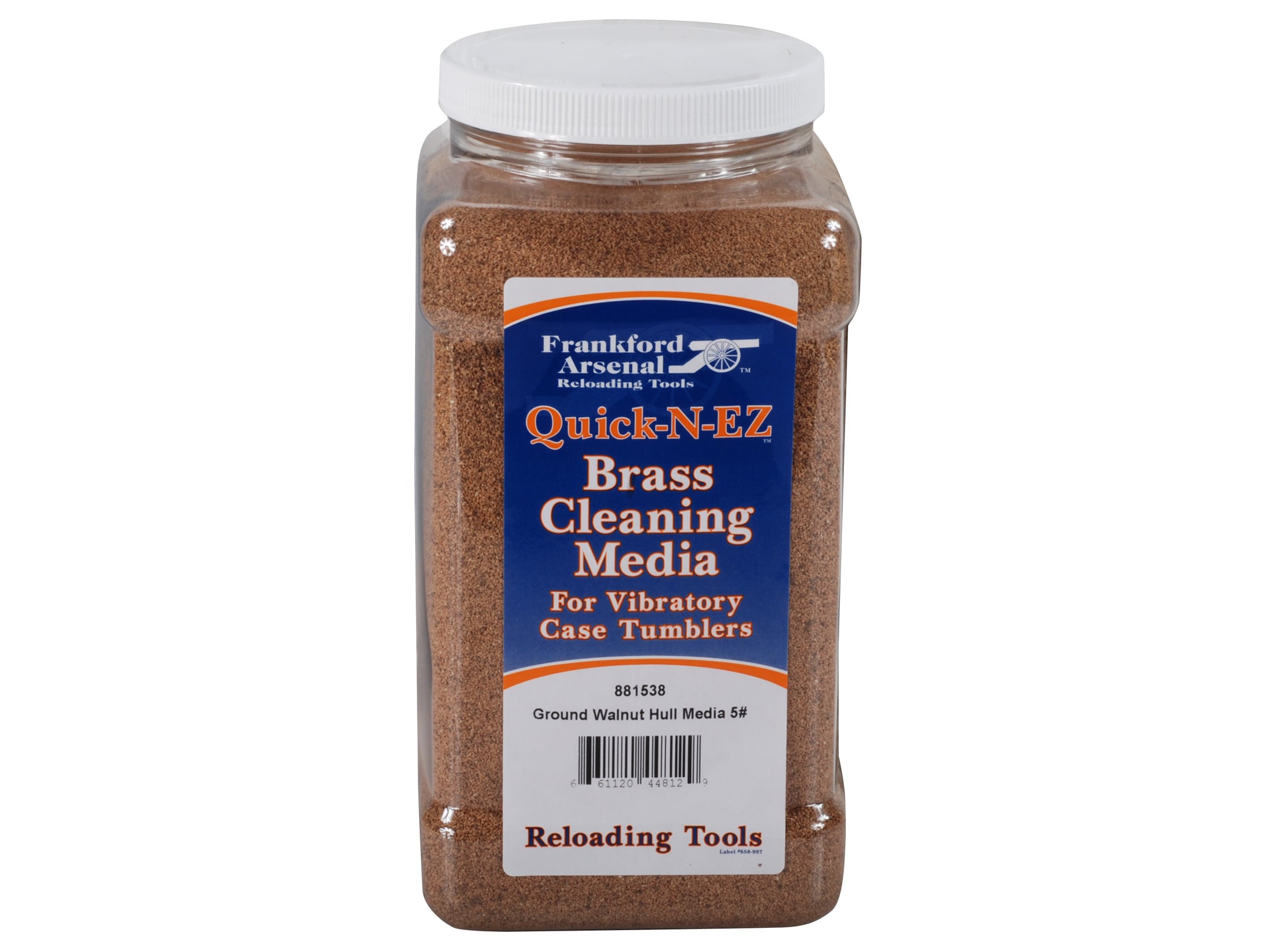 Frankford Arsenal Brass Cleaning Media Walnut Hull 5 lb Jug