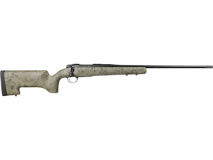 Kimber Mountain Ascent Peak Bolt Action Rifle 7mm Remington Magnum 26" Fluted Black Threaded Barrel Black Frame Sage/Black Field Stock