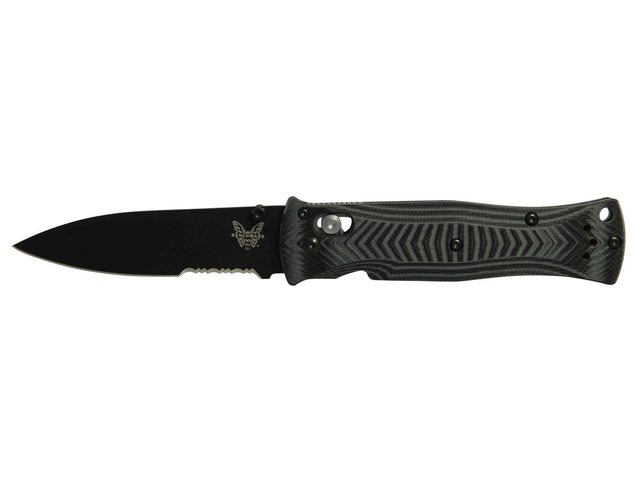 Benchmade 531 Pardue Folding Knife 3.25 Serrated Modified Drop Point