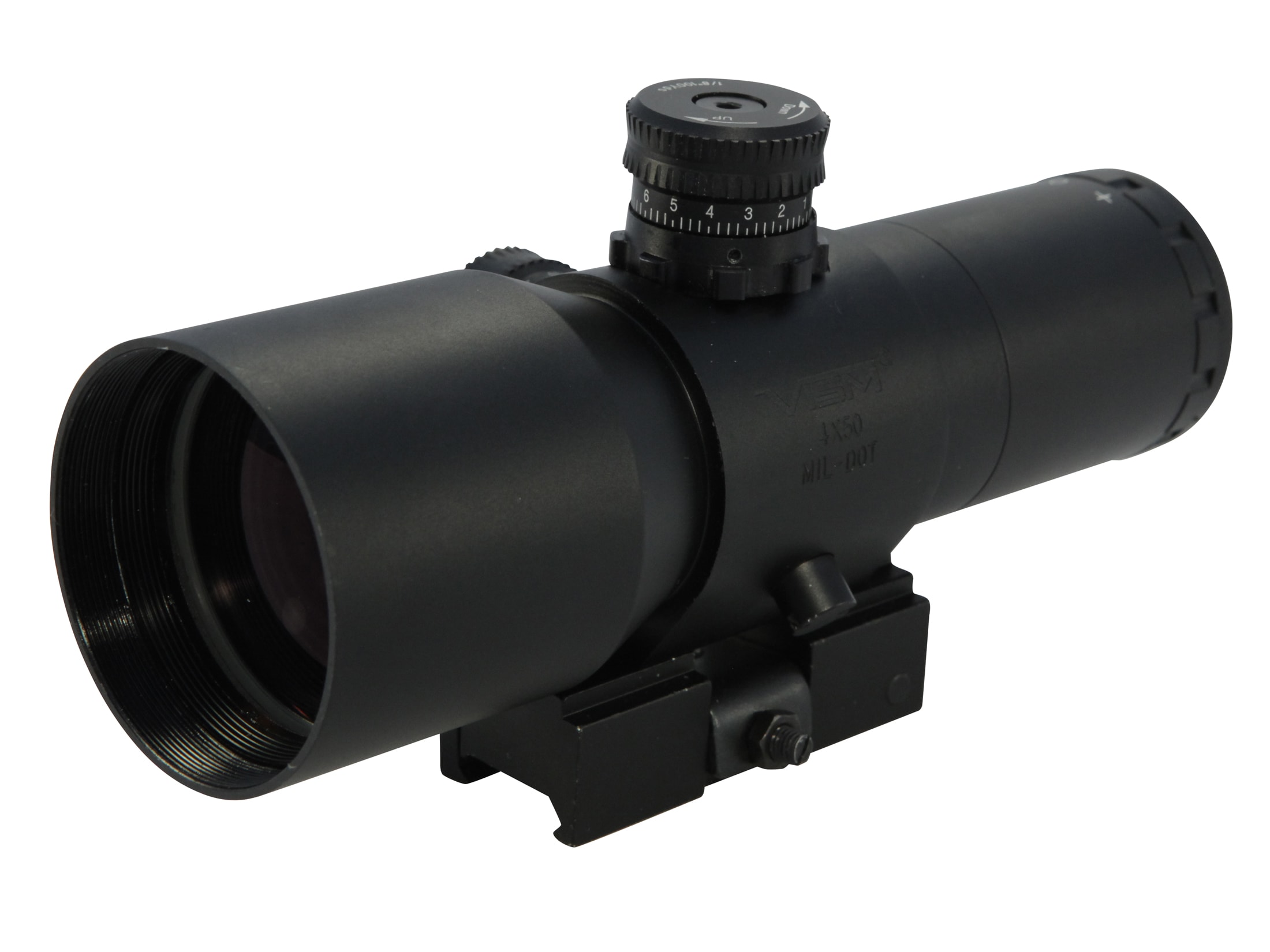 Vism CQB Prismatic Rifle Scope 30mm Tube 4x 50mm Mil-Dot Reticle Quick